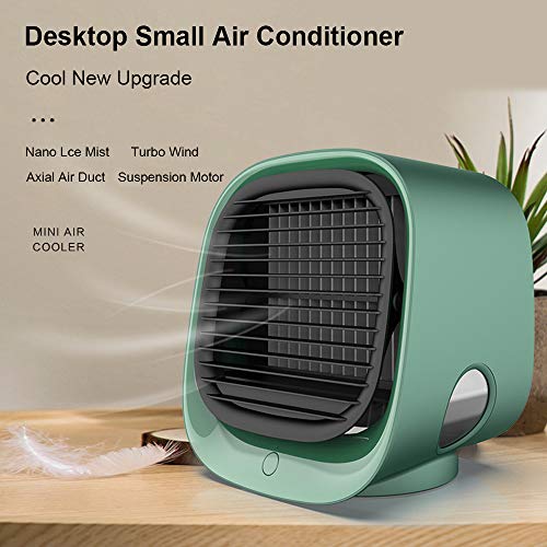 Portable Air Conditioner, Mini Usb Fan 3-in-1 Usb Desktop Fan, Evaporative Cooler, Atomizing Humidifier for Home Kitchen, Bedside Cabinet, Office, Camping Tent (pink) | The Storepaperoomates Retail Market - Fast Affordable Shopping