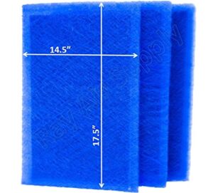 RAYAIR SUPPLY 16×20 Pristine Air Cleaner Replacement Filter Pads 16X20 Refills (3 Pack)