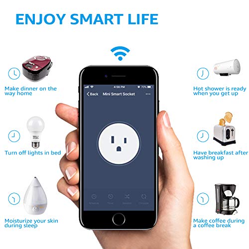 LITEdge Smart Plug Work with Alexa, Mini Smart Outlet Wifi Plug Google Home Assistant Voice Control, No Hub Required, Only Supports 2.4GHz Network, Timer Function, ETL Listed, Yellow Finish, Pack of 6 | The Storepaperoomates Retail Market - Fast Affordable Shopping