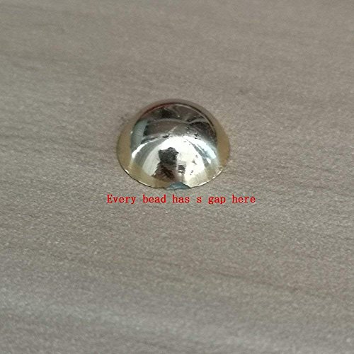 Chenkou Craft 3000PCS 1 Box Silver Round Flatback Imitation Half Pearls Bead Loose Beads Gem (Silver Half Ball) | The Storepaperoomates Retail Market - Fast Affordable Shopping