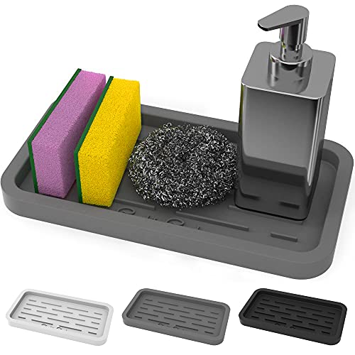 GOOD TO GOOD Sponges Holder – Kitchen Sink Organizer Silicone Tray for Sponge, Soap Dispenser, Scrubber, and Other Dishwashing Accessories | The Storepaperoomates Retail Market - Fast Affordable Shopping