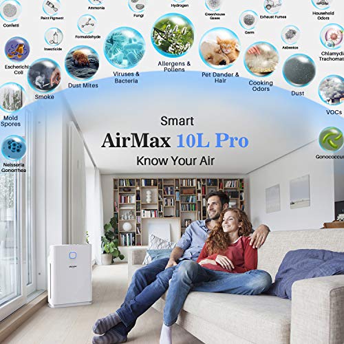 Okaysou Smart Air Purifiers for Home Large Room, 1000 sqft Coverage, 5-Stage Filtration System, H13 True HEPA Filter Cleaner with Washable Filter, Remove 99.97% Dust Pollen Smoke Odors, AirMax 10L Pro | The Storepaperoomates Retail Market - Fast Affordable Shopping