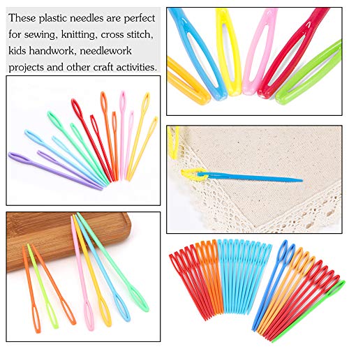 30 PCS Large Eye Plastic Needles, 2.7Inch/3.5Inch/5.9Inch Plastic Weaving Needles, Yarn Needles, Learning Needles, Safety Plastic Lacing Needles for Kids & Sewing Handmade Crafts | The Storepaperoomates Retail Market - Fast Affordable Shopping