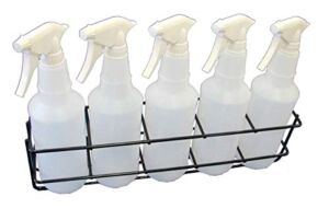 TCD Parts Spray Bottle Storage Rack – Mountable – Holds 5 Bottles – Heavy Duty