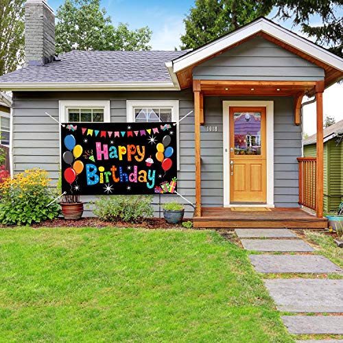 Colorful Happy Birthday Party Decorations for Kids Rainbow Birthday Banner Backdrop Large Happy Birthday Yard Sign Backgroud It’s My Birthday Party Indoor Outdoor Decorations Supplies | The Storepaperoomates Retail Market - Fast Affordable Shopping