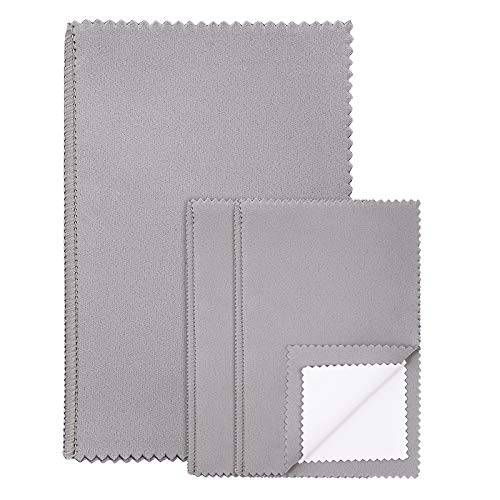 3 Pack Silver Polishing Cleaning Cloth, Keeps Jewelry Clean and Shiny.(1 Pack10” x 12”+2 Pack 6” x 8”) | The Storepaperoomates Retail Market - Fast Affordable Shopping