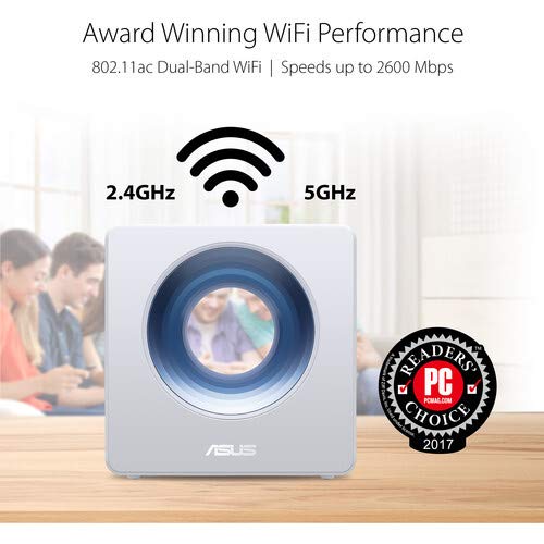 Asus Blue Cave AC2600 Dual-Band Wireless Router for Smart Homes, Featuring Intel Wifi Technology and Aiprotection Network Security Powered by Trend Micro (Renewed) | The Storepaperoomates Retail Market - Fast Affordable Shopping