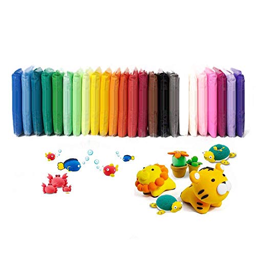 24 Colors Air Dry Clay Magical Kids Clay Ultra Light Modeling Clay Artist Studio Plasticine Toy Safe and Non-Toxic Modeling Clay | The Storepaperoomates Retail Market - Fast Affordable Shopping
