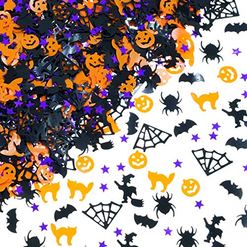Halloween Party Table Scatter Confetti – Pumpkin Spider Webs Foil Metallic Sequins Confetti Trick or Treat Party Sprinkles Confetti Decorations, 60g | The Storepaperoomates Retail Market - Fast Affordable Shopping