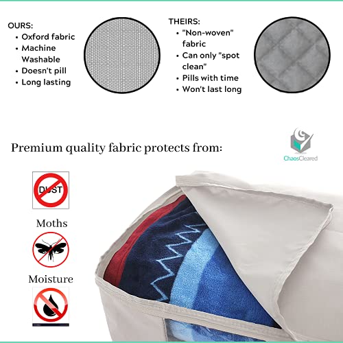 Comforter Storage Bag – Folding Organizer bag for King/Queen Comforters, Pillows, Blankets, Bedding/Quilt, Blanket, Duvet, Mothproof Space Saver; Large Collapsible Organizers, 24″x14″x11″ | The Storepaperoomates Retail Market - Fast Affordable Shopping