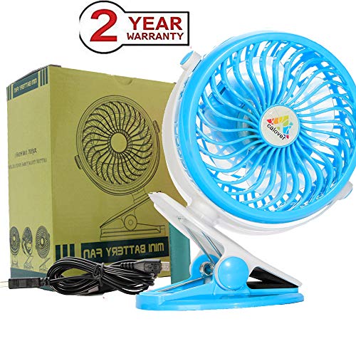 Battery Operated Fan Personal Fan Clip On Fan Car Baby Stroller Traveling Hiking Fishing Camping | The Storepaperoomates Retail Market - Fast Affordable Shopping