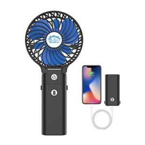 HandFan 5200mAh Portable Handheld Fan Rechargeable Battery Operated, Small Personal Fan, Foldable Mini Desk Fan, Cooling Electric Fan for Travel, Outdoors, Indoors