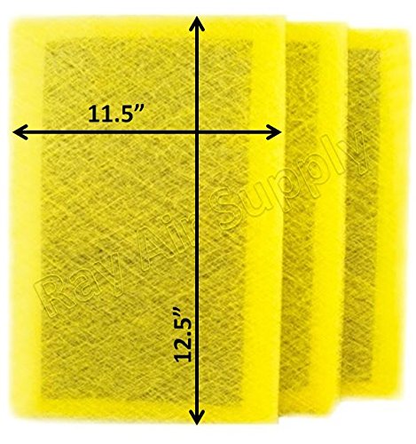 RAYAIR SUPPLY 14×14 MicroPower Guard Air Cleaner Replacement Filter Pads (3 Pack) Yellow | The Storepaperoomates Retail Market - Fast Affordable Shopping