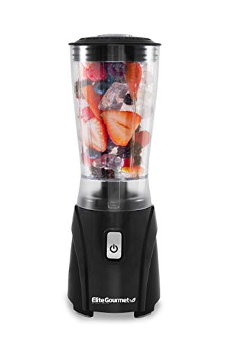 Elite Cuisine EPB-9632 Personal Single Serve Blender, 14 Oz-For Shakes & Smoothies, Black | The Storepaperoomates Retail Market - Fast Affordable Shopping
