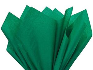A1 Bakery Supplies Emerald Green Tissue Paper 15 Inch X 20 Inch – 100 Sheets Premium Tissue Paper Made in USA