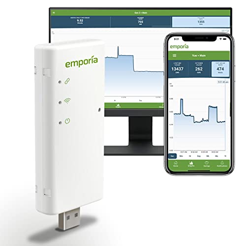 Vue Smart Home Energy Monitor | Works only w/PG&E, SCE, SDGE, PPL, First Energy, Ohio Edison, Burlington Electric & Green Mountain Power | Connects to Your Electric Meter | Solar Net Metering | The Storepaperoomates Retail Market - Fast Affordable Shopping