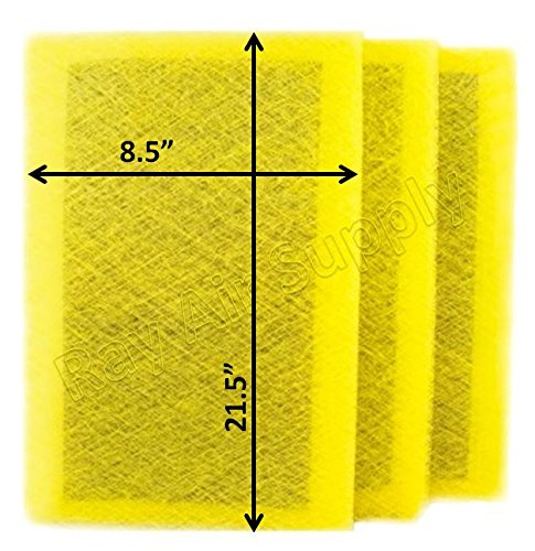 RAYAIR SUPPLY 10×24 MicroPower Guard Air Cleaner Replacement Filter Pads (3 Pack) Yellow | The Storepaperoomates Retail Market - Fast Affordable Shopping