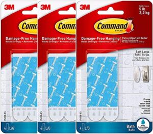 Command Large Water-Resistant Refill Strips, 12-Strip