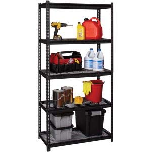 Lorell Wire Deck Shelving Storage Rack, Black | The Storepaperoomates Retail Market - Fast Affordable Shopping