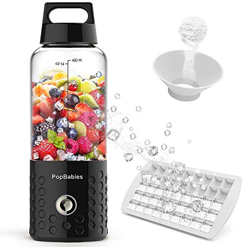 PopBabies Personal Smoothie Blender, Portable Blender, Battery Powered USB Blender to go Black & Ivory White | The Storepaperoomates Retail Market - Fast Affordable Shopping