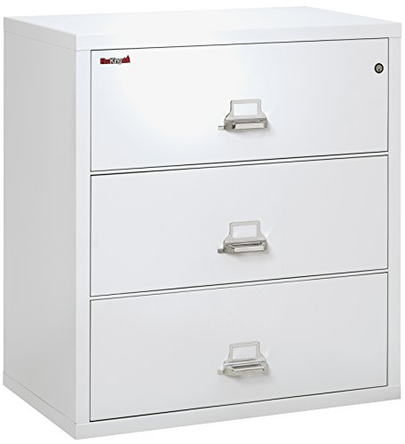 FireKing Fireproof Lateral File Cabinet (3 Drawers, Impact Resistant, Waterproof), 40.25″ H x 37.5″ W x 22.13″ D, Arctic White | The Storepaperoomates Retail Market - Fast Affordable Shopping