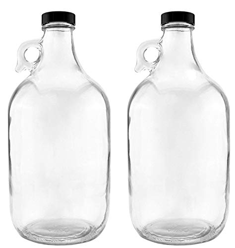 nicebottles Glass Handled Jugs, Half-Gallon, Clear, Pack of 2 | The Storepaperoomates Retail Market - Fast Affordable Shopping