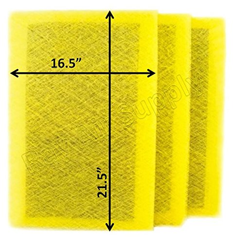 RAYAIR SUPPLY 18×24 MicroPower Guard Air Cleaner Replacement Filter Pads (3 Pack) Yellow | The Storepaperoomates Retail Market - Fast Affordable Shopping