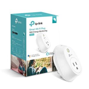 Kasa Smart WiFi Plug w/Energy Monitoring by TP-Link – Reliable WiFi Connection, No Hub Required, Works with Alexa Echo & Google Assistant (HS110),White