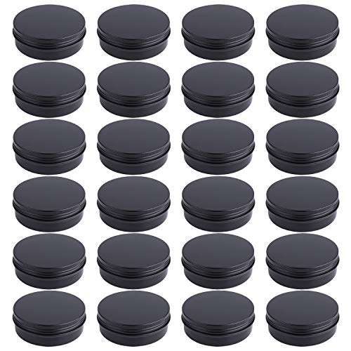 Foraineam 24 Pack 4 oz Screw Lid Round Tins Aluminum Empty Tins Metal Storage Tin Jars Spice Containers Travel Tin Cans | The Storepaperoomates Retail Market - Fast Affordable Shopping