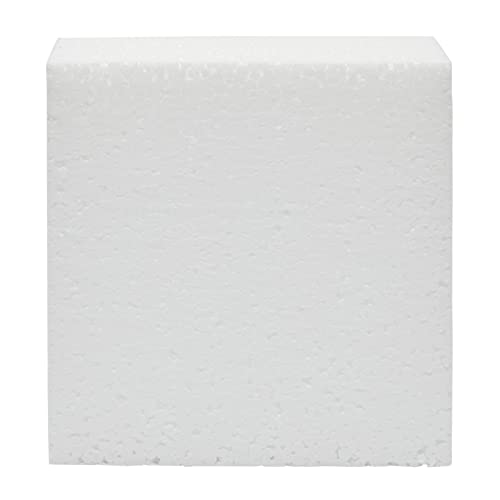 12 Pack Craft Foam Blocks, 4x4x2 Square Polystyrene Bricks for Flower Arrangements, Models, Decorations | The Storepaperoomates Retail Market - Fast Affordable Shopping