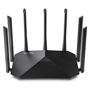 Speedefy AC2100 Smart WiFi Router – Dual Band Gigabit Wireless Router for Home & Gaming, 4×4 MU-MIMO, 7x6dBi External Antennas for Strong Signal, Parental Control, Support IPv6 (Model K7)