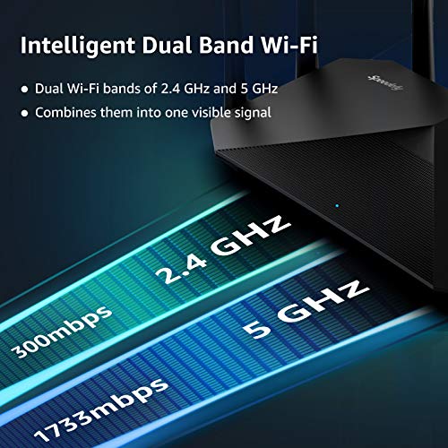 Speedefy AC2100 Smart WiFi Router – Dual Band Gigabit Wireless Router for Home & Gaming, 4×4 MU-MIMO, 7x6dBi External Antennas for Strong Signal, Parental Control, Support IPv6 (Model K7) | The Storepaperoomates Retail Market - Fast Affordable Shopping