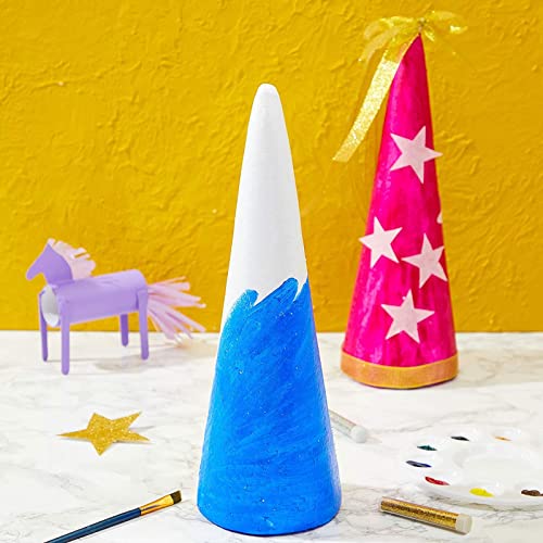 4 Pack Foam Tree Cones for DIY Crafts, Xmas Party Decor, Christmas Gnomes (5.5 x 13.5 in) | The Storepaperoomates Retail Market - Fast Affordable Shopping