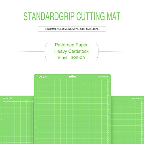 Monicut 12×24 Standardgrip Cutting Mat for Cricut Maker 3/Maker/Explore 3/Air 2/Air/One, 3 Pcs Non-Slip Flexible Cutting Mats for Crafts, Quilting, Sewing and all Arts | The Storepaperoomates Retail Market - Fast Affordable Shopping