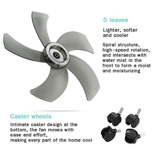 ADASP Oscillating Fan with Misting Kit, Outdoor Commercial Negative Ion Humidification Fan,Movable Pedestal Floor Fan,3 Cooling Speeds, for Patio, Restaurant , Industrial Cooling | The Storepaperoomates Retail Market - Fast Affordable Shopping