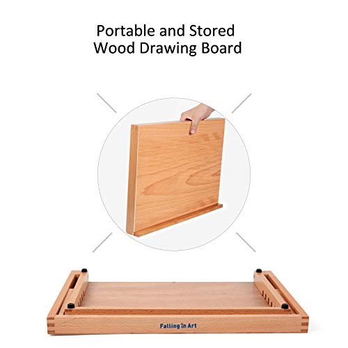 Falling in Art 5-Position Wood Drafting Table Easel Drawing and Sketching Board, 16 1/2 Inches by 12 1/8 Inches | The Storepaperoomates Retail Market - Fast Affordable Shopping