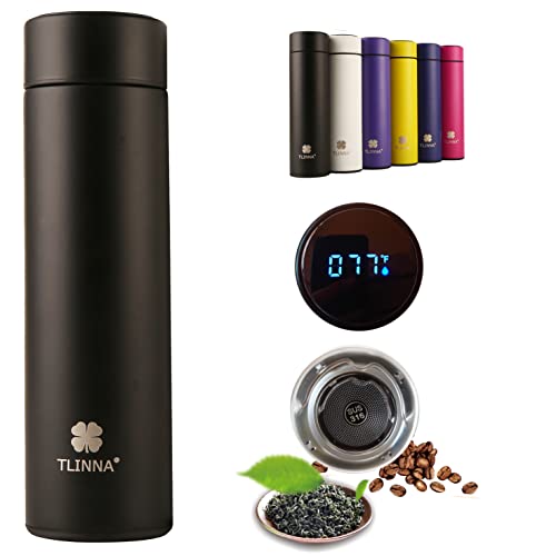 Coffee thermos,Coffee bottle,Tea Infuser Bottle,Smart Sports Water Bottle with LED Temperature Display,Double Wall Vacuum Insulated Water Bottle, Stay Hot for 24 Hrs,Cold for 24 Hrs | The Storepaperoomates Retail Market - Fast Affordable Shopping