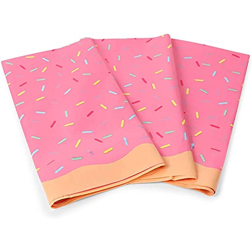 Donuts Birthday Party Table Covers (Pink, 54 x 108 in, 3 Pack) | The Storepaperoomates Retail Market - Fast Affordable Shopping