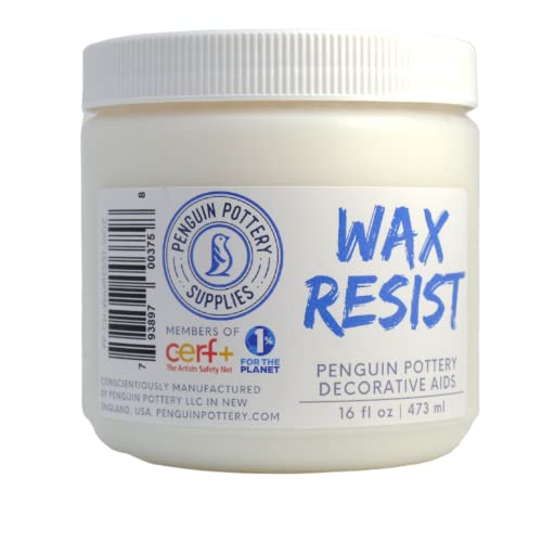 Penguin Pottery – Premium Ceramic Wax Resist for Pottery Glaze, Ceramic Slip Clay, and Ceramic Glazes – Alternative to Latex Resist for Pottery – Ceramic Sealant for Pottery – 1 Pint | 473 ml | The Storepaperoomates Retail Market - Fast Affordable Shopping
