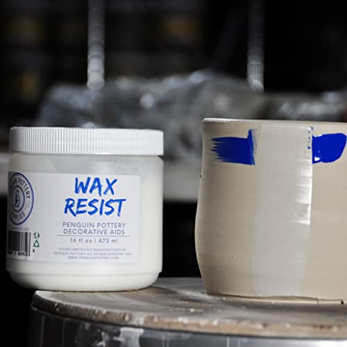 Penguin Pottery – Premium Ceramic Wax Resist for Pottery Glaze, Ceramic Slip Clay, and Ceramic Glazes – Alternative to Latex Resist for Pottery – Ceramic Sealant for Pottery – 1 Pint | 473 ml | The Storepaperoomates Retail Market - Fast Affordable Shopping