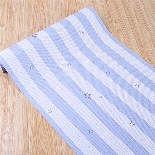Yifely SimpleLife4U Self-Adhesive Shelf Liner Removable Furniture Paper for Covering Old Dresser Drawers, Blue Stripe Stars, 17.7 Inch by 9.8 Feet | The Storepaperoomates Retail Market - Fast Affordable Shopping