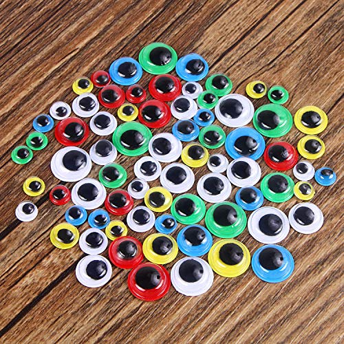 1000 Pcs Self Adhesive Googly Wiggle Eyes for DIY, Multi Colors and Sizes Craft Sticker Eyes | The Storepaperoomates Retail Market - Fast Affordable Shopping