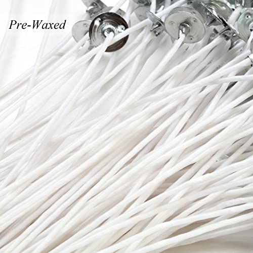 Candle Wick,100 Piece Candle Wicks for Candle Making DIY, 6 Inch Pre-Waxed Cotton Wick with Tabs | The Storepaperoomates Retail Market - Fast Affordable Shopping