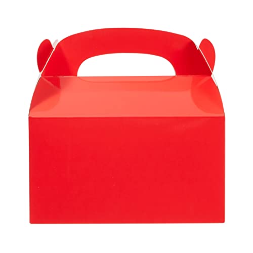 Juvale 24 Pack Red Gable Boxes for Candy, Goodie Gift Box with Handles for Treats (6.2 x 3.5 x 3.6 In) | The Storepaperoomates Retail Market - Fast Affordable Shopping