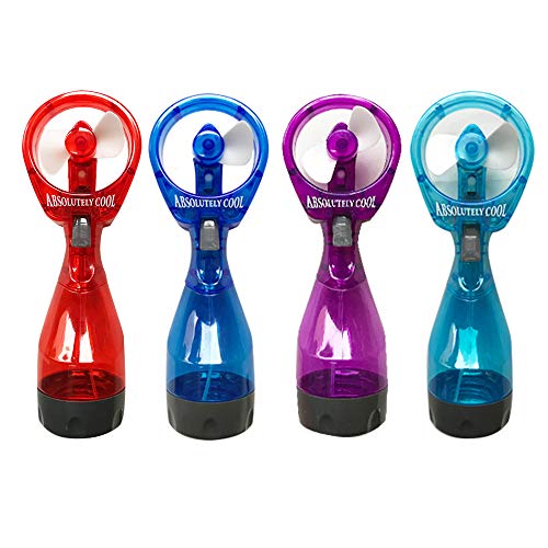 P&F Pack of 4 Water Mist Spray Bottle Fan Portable Handheld Mister Battery Operated- Color Randomly | The Storepaperoomates Retail Market - Fast Affordable Shopping