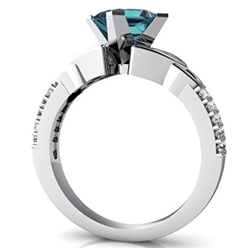 Phetmanee Shop Mystic 925 Silver Filled 2.8CT Sapphire Blue Topaz Wedding Engagement Ring #6-10 (10) | The Storepaperoomates Retail Market - Fast Affordable Shopping