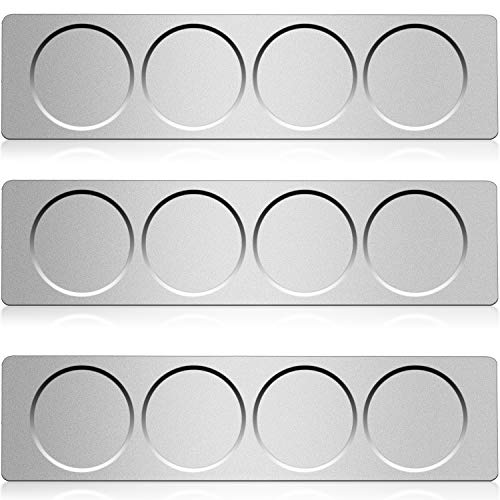 Chengu 3 Pieces Stainless Steel Wall Plate Base Wall Mounted Base for Home Kitchen Spice Jars Supplies | The Storepaperoomates Retail Market - Fast Affordable Shopping