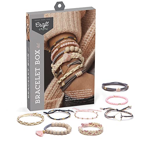 Craft Crush Bracelet Box: Blush — Makes 8 Beautiful Bracelets — Ages 13+ | The Storepaperoomates Retail Market - Fast Affordable Shopping