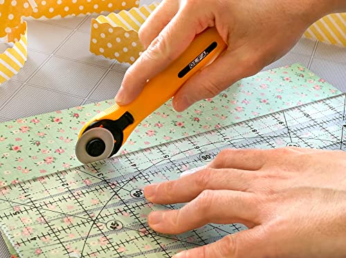 OLFA 28mm Quick-Change Rotary Cutter (RTY-1/C) – Rotary Fabric Cutter w/ Blade Cover for Quilting, Sewing, Crafts, Replacement Blade: OLFA RB28-2 | The Storepaperoomates Retail Market - Fast Affordable Shopping
