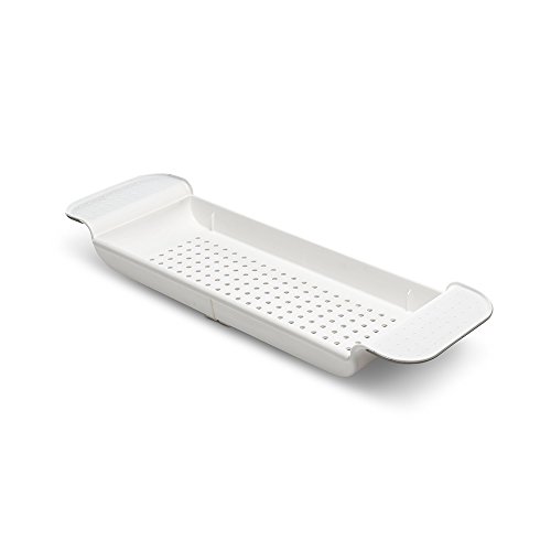 madesmart Expandable Bath Shelf, Non-slip Grip, Fits Most Tubs 30.87″ x 6.81″, BPA-Free, White | The Storepaperoomates Retail Market - Fast Affordable Shopping